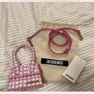 Jacquemus Le Chiquito Bag in Pink Checkered.